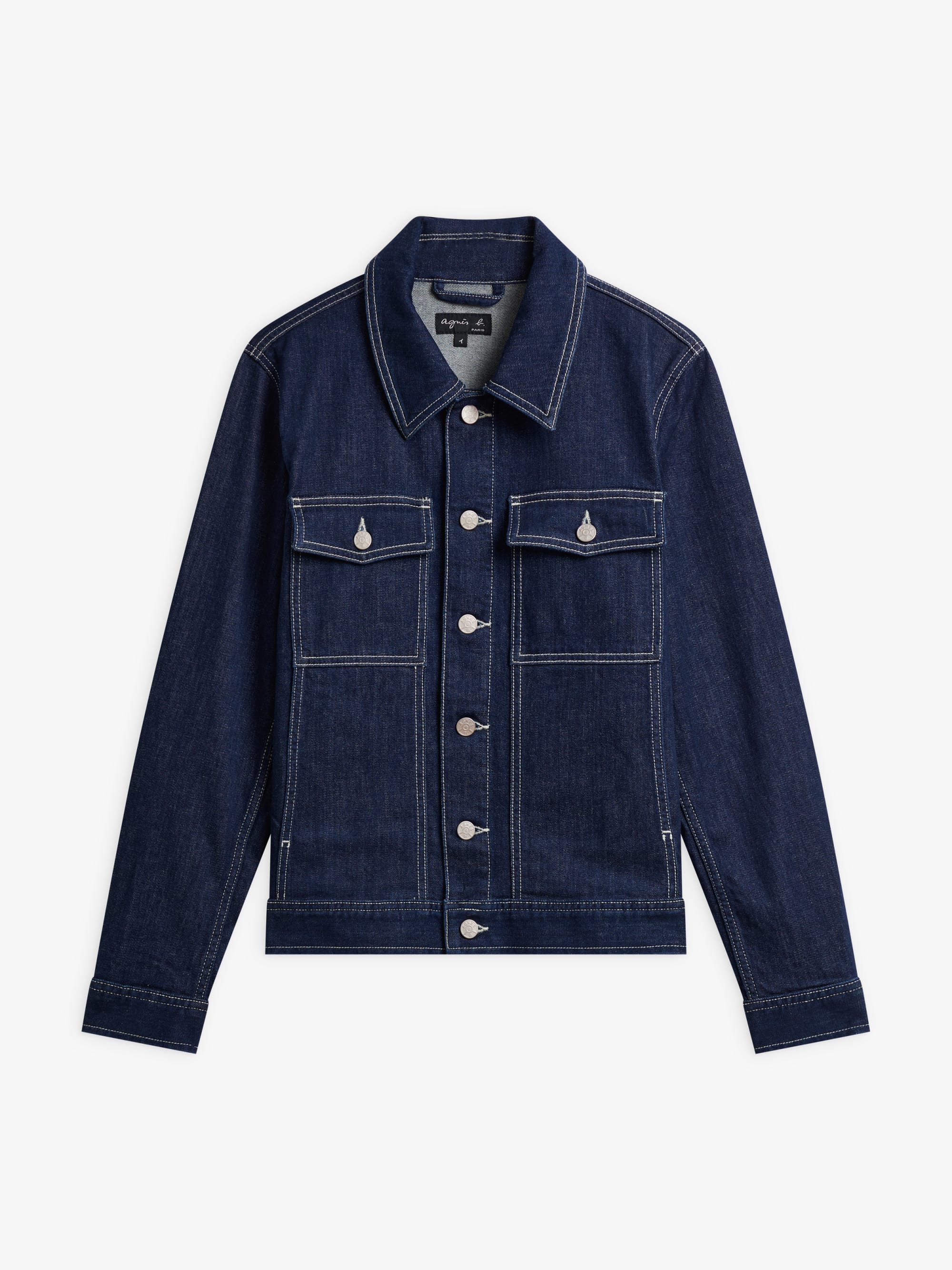 indigo cotton denim jacket