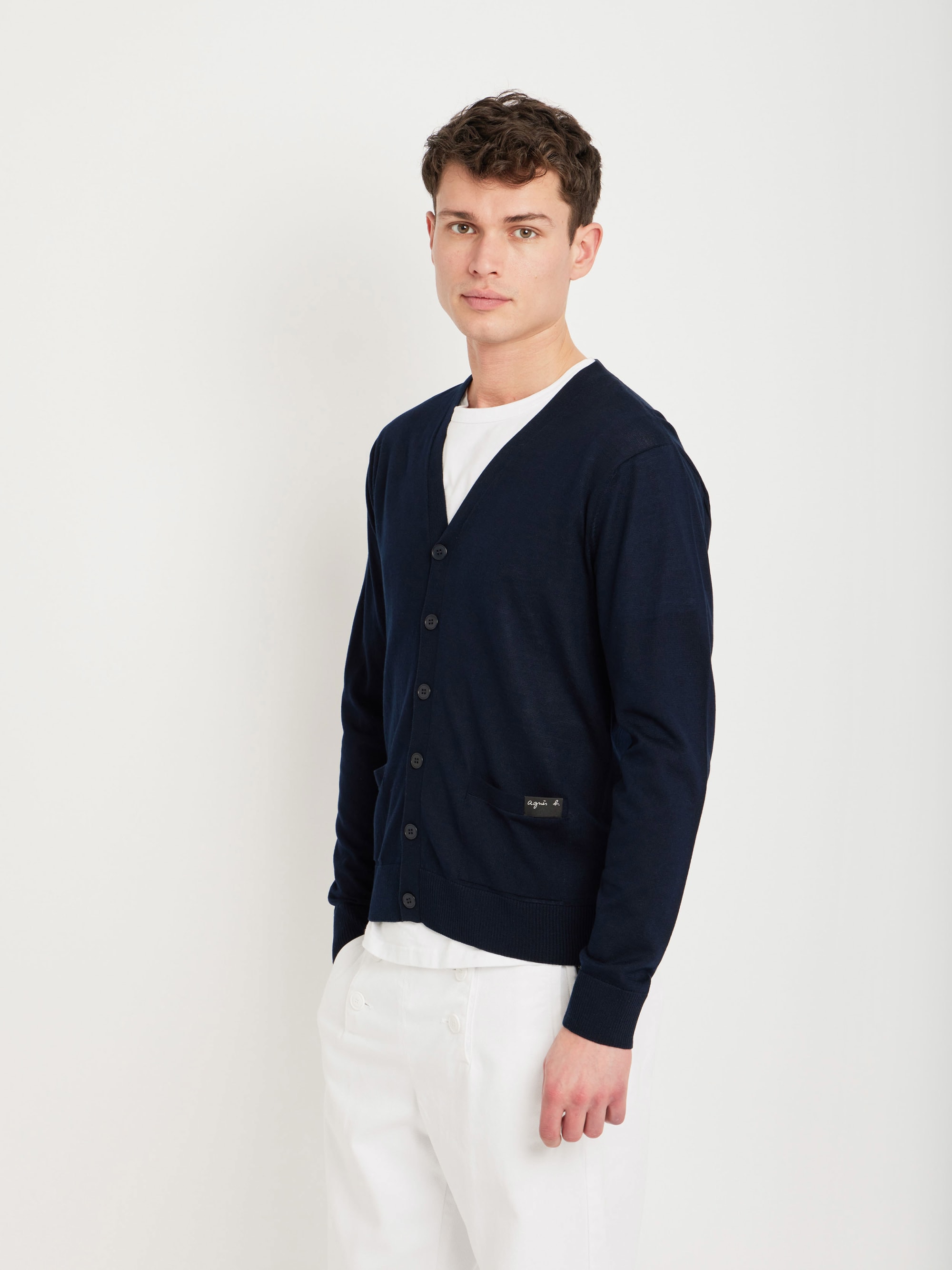 blue cotton Edwin cardigan