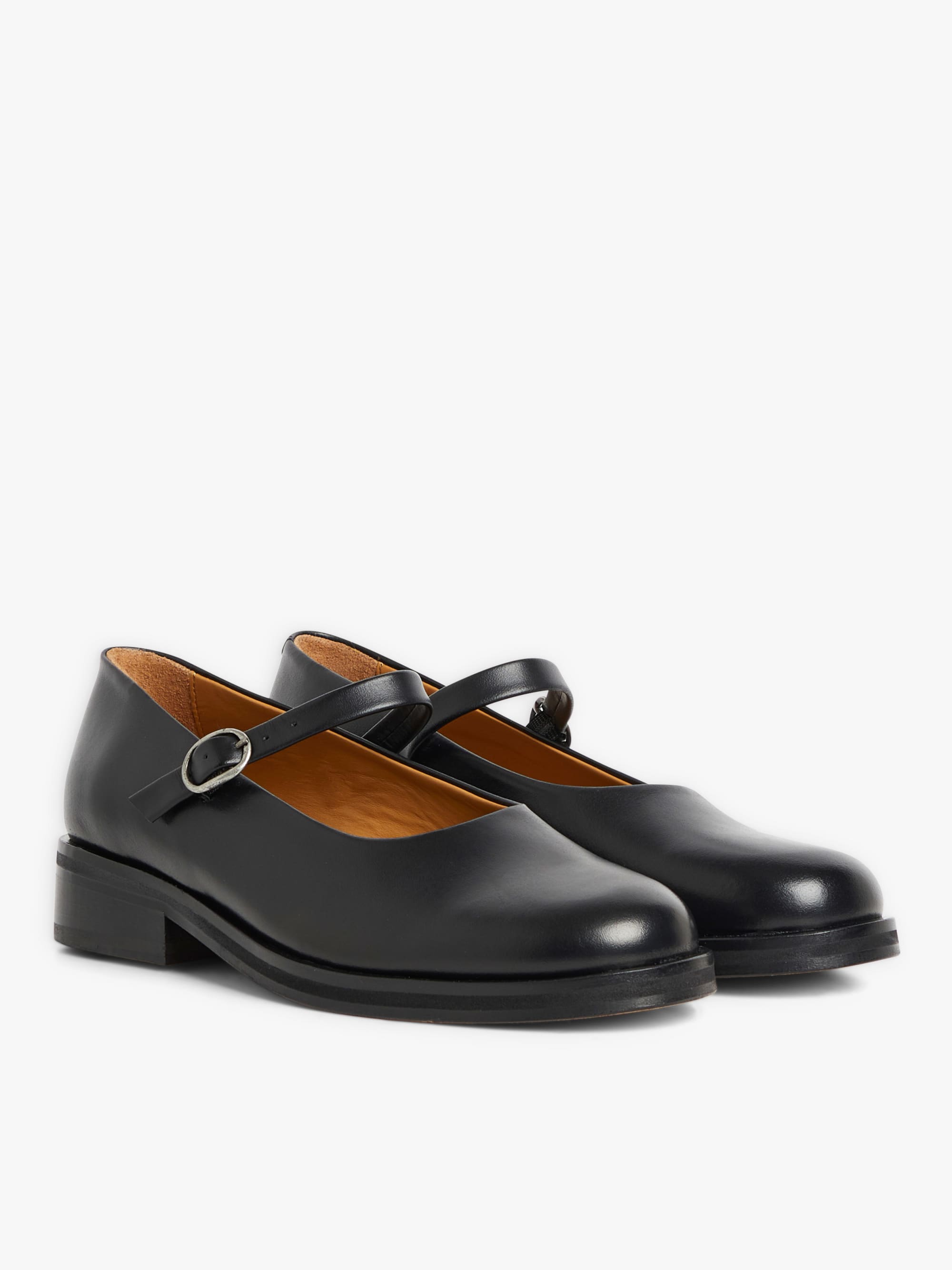 black leather Mary Jane Zoey shoes