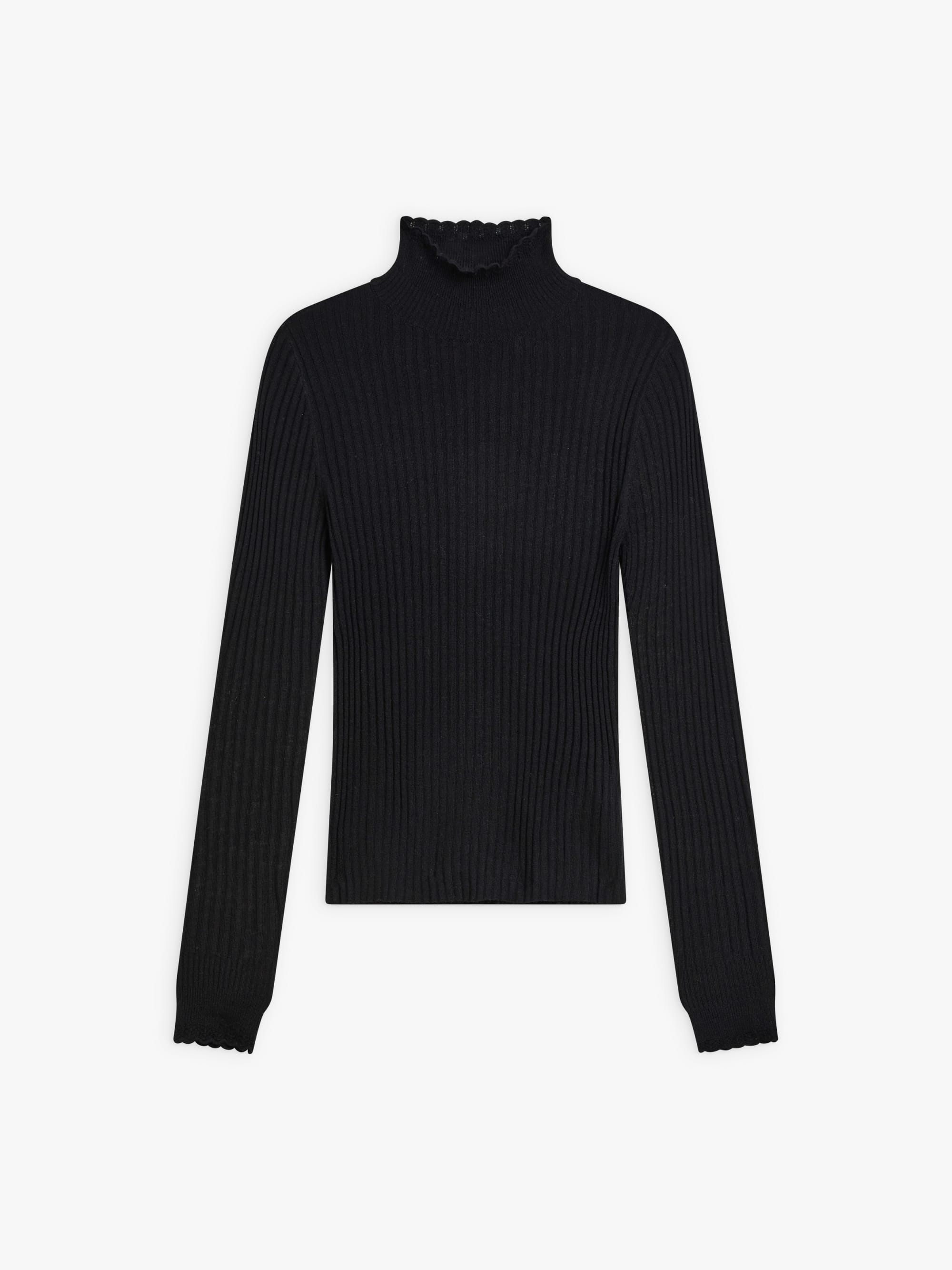 agnes b.　セーター black cashmere blend Alouette sweater