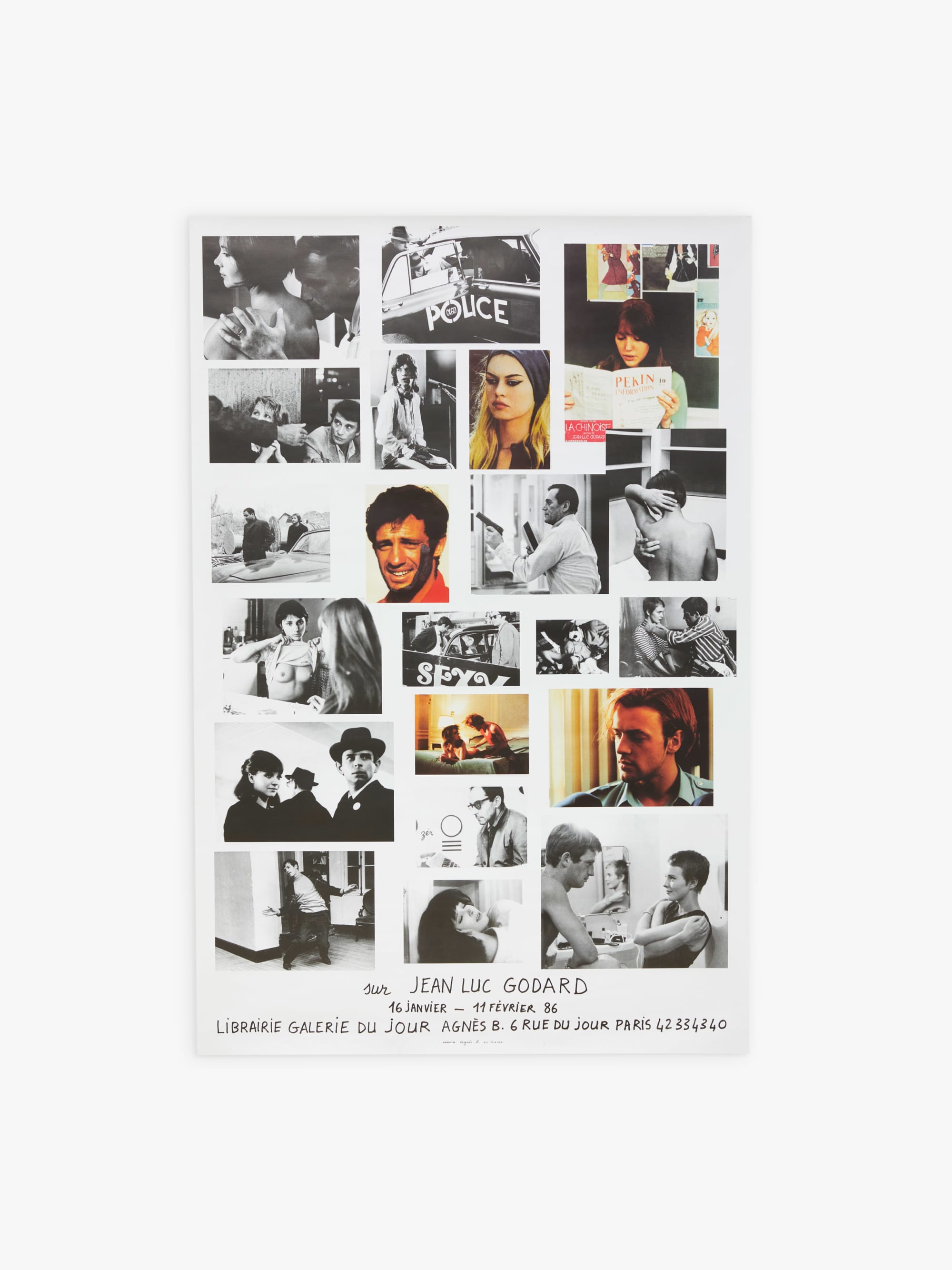 アニエスベー/ポスター Jean Luc Godard / agnès b. Exhibition Poster - NICK WHITE