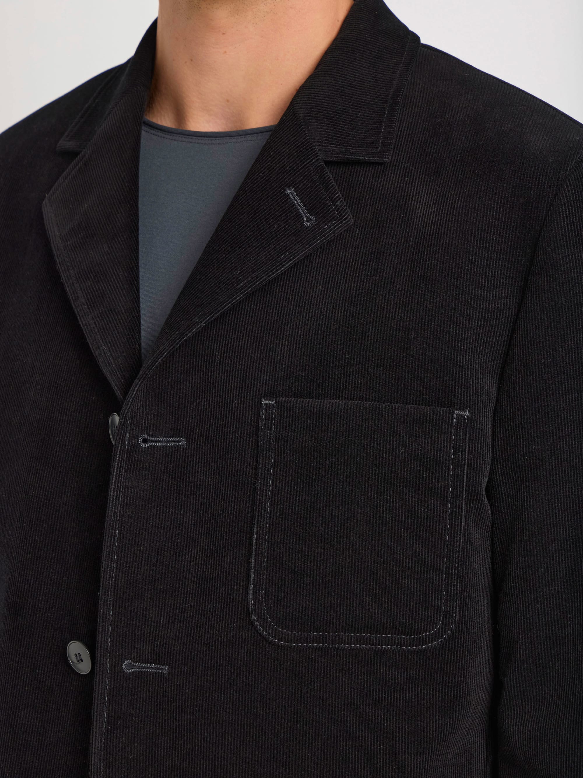 black corduroy cotton jacket