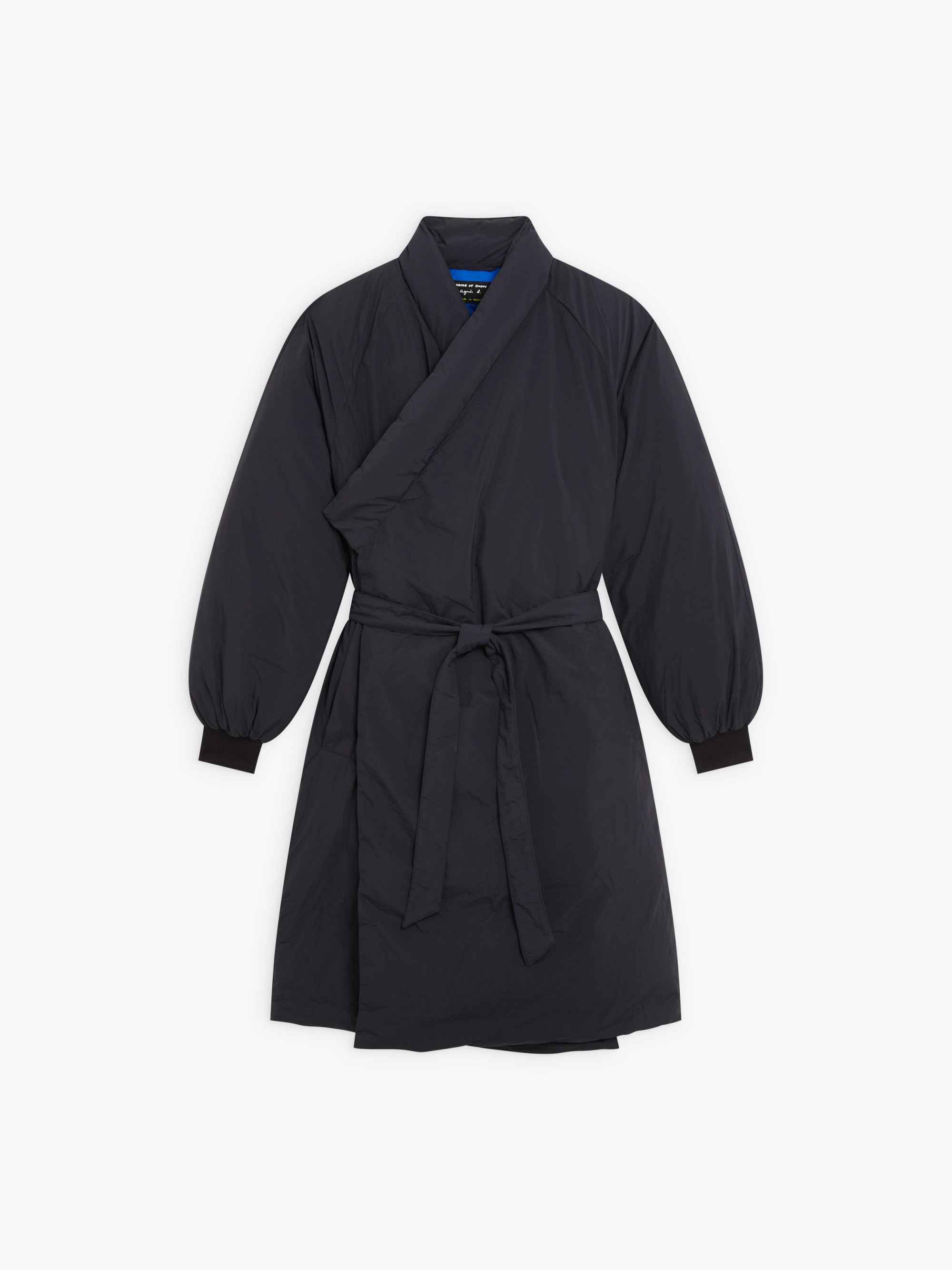black trench-coat agnès b. x Abode of Snow