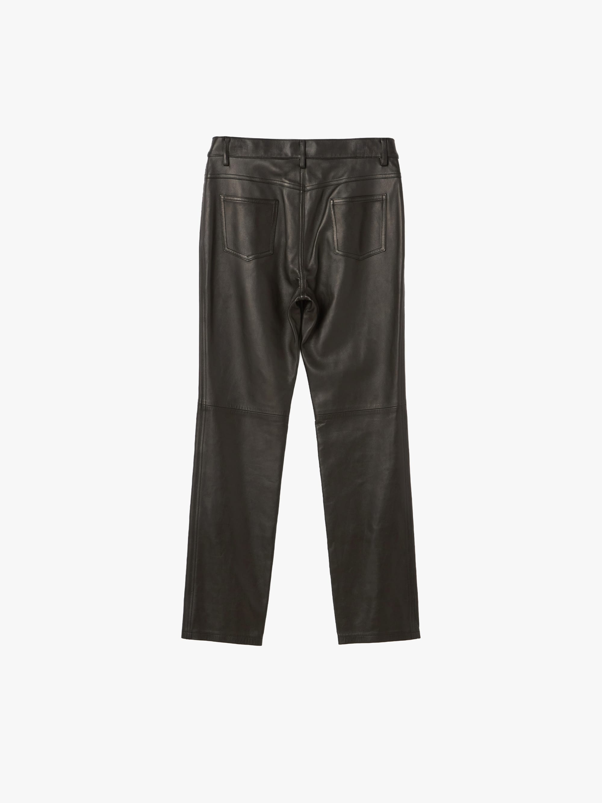 black soft leather Hina pants