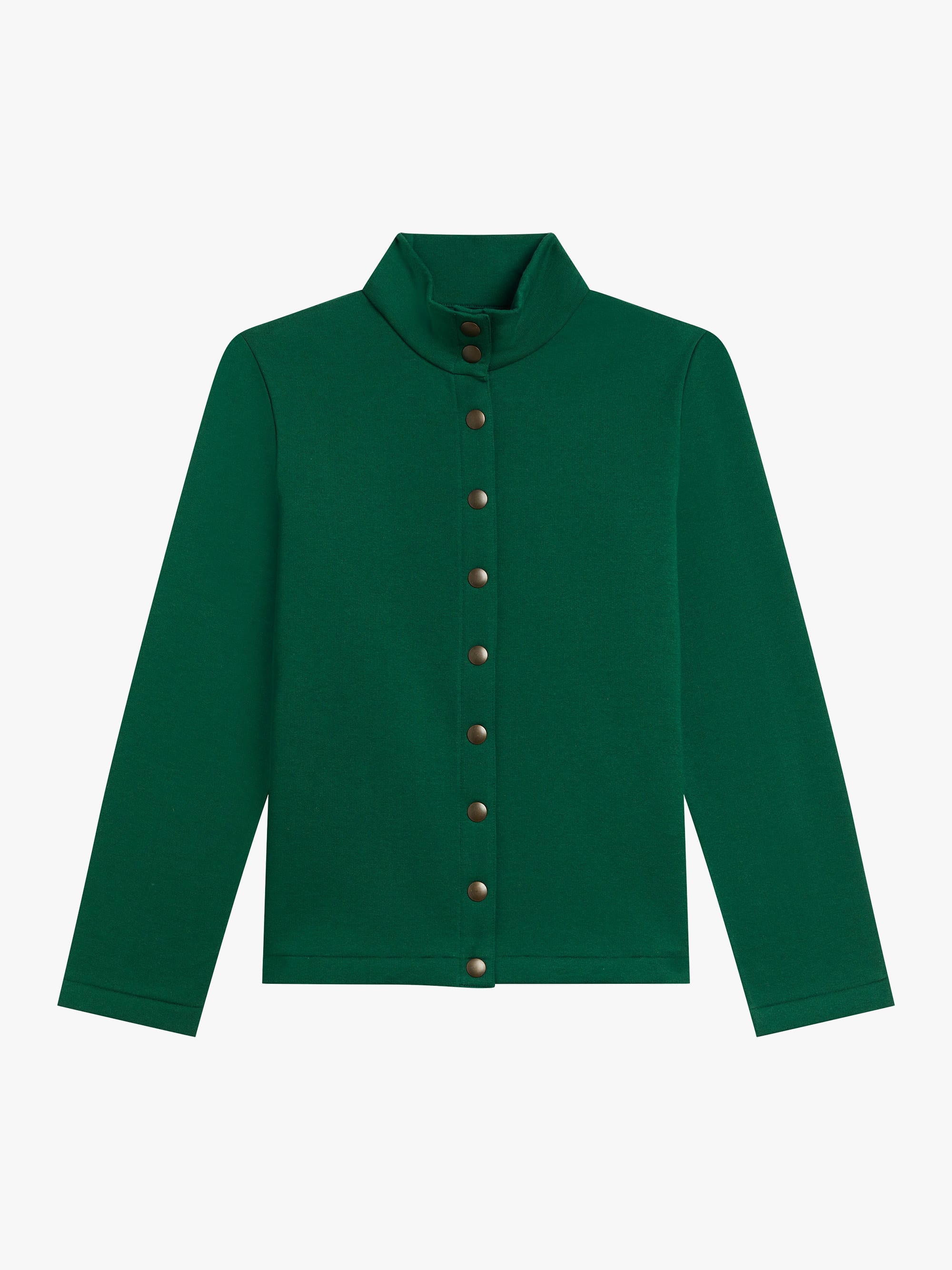 Yvan Nova green cotton snap cardigan