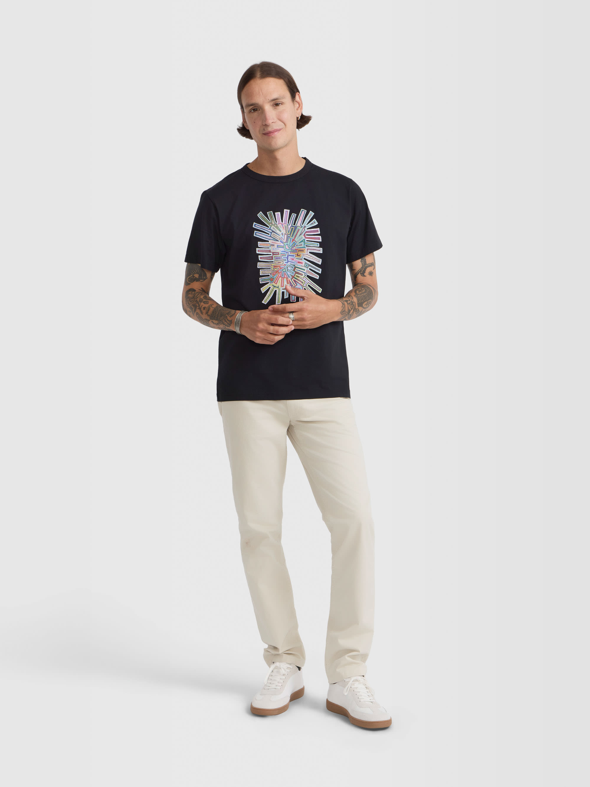 black Brando cotton jersey t-shirt by artist Mel Bernstine