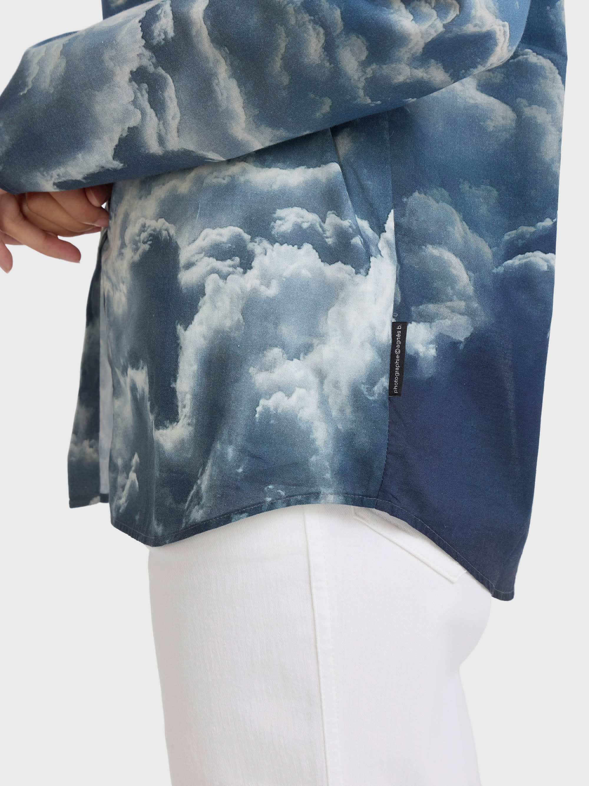cotton shirt printed with digital photo by agnès b.