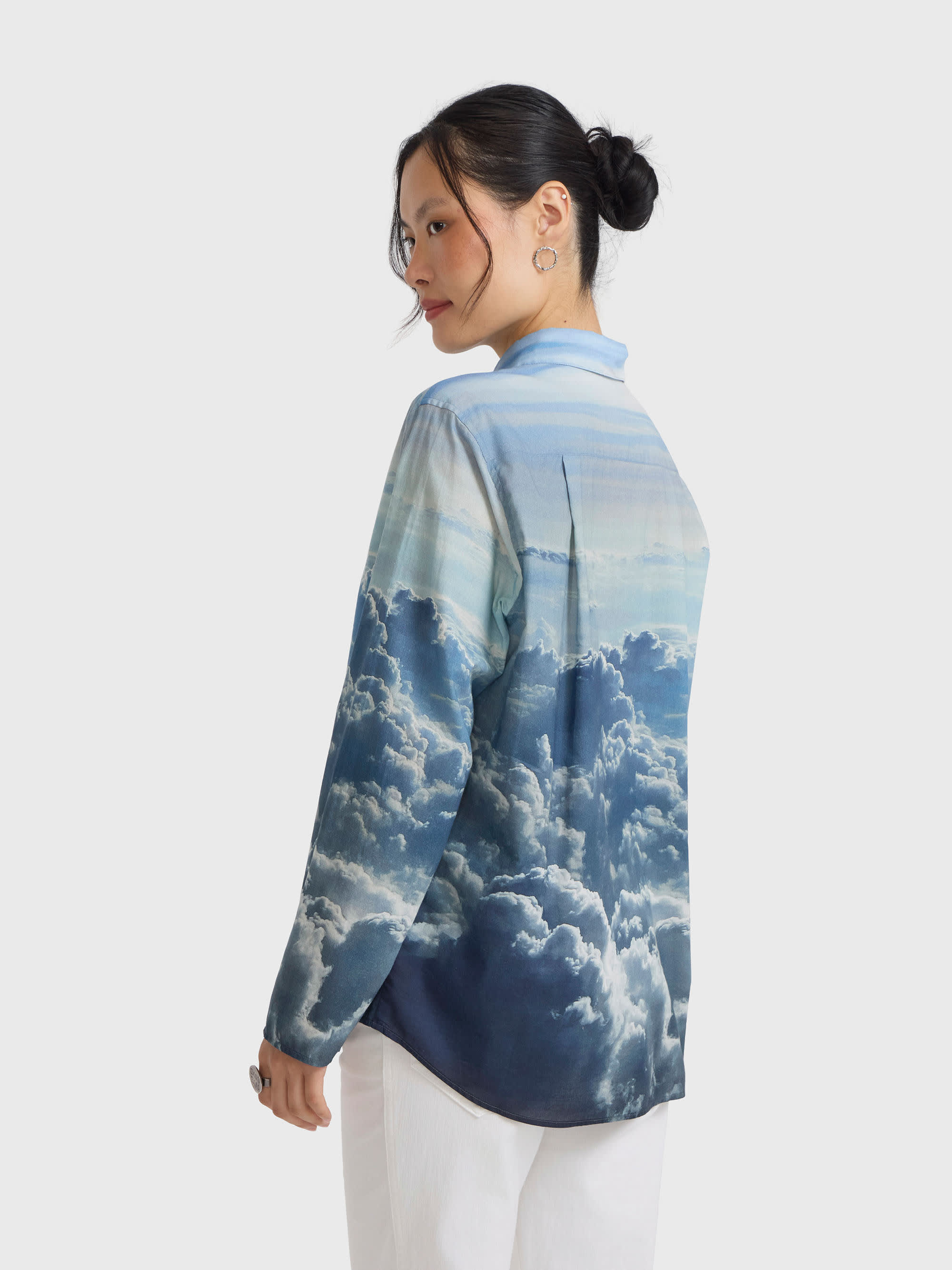 cotton shirt printed with digital photo by agnès b.