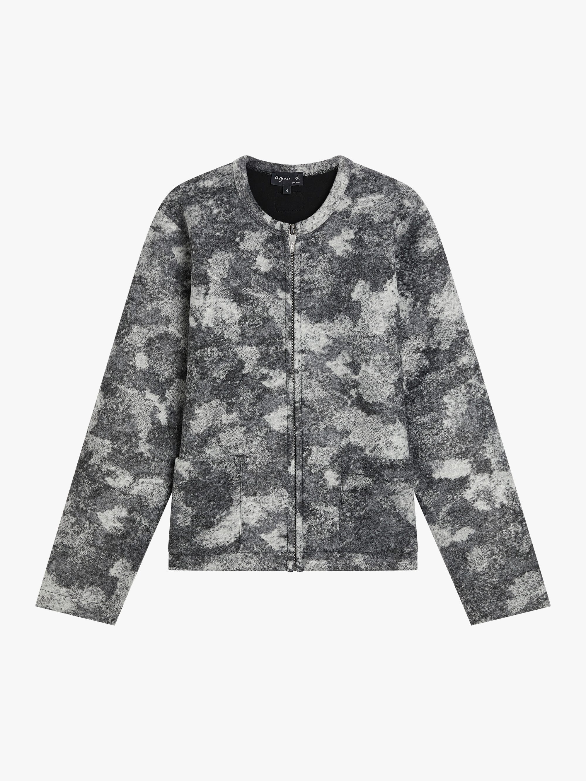 90s agnès b. 八ノ字　zip Parker riri 90s agnès b. 八ノ字 zip Parker riri 90s-00s “agnes b.” black