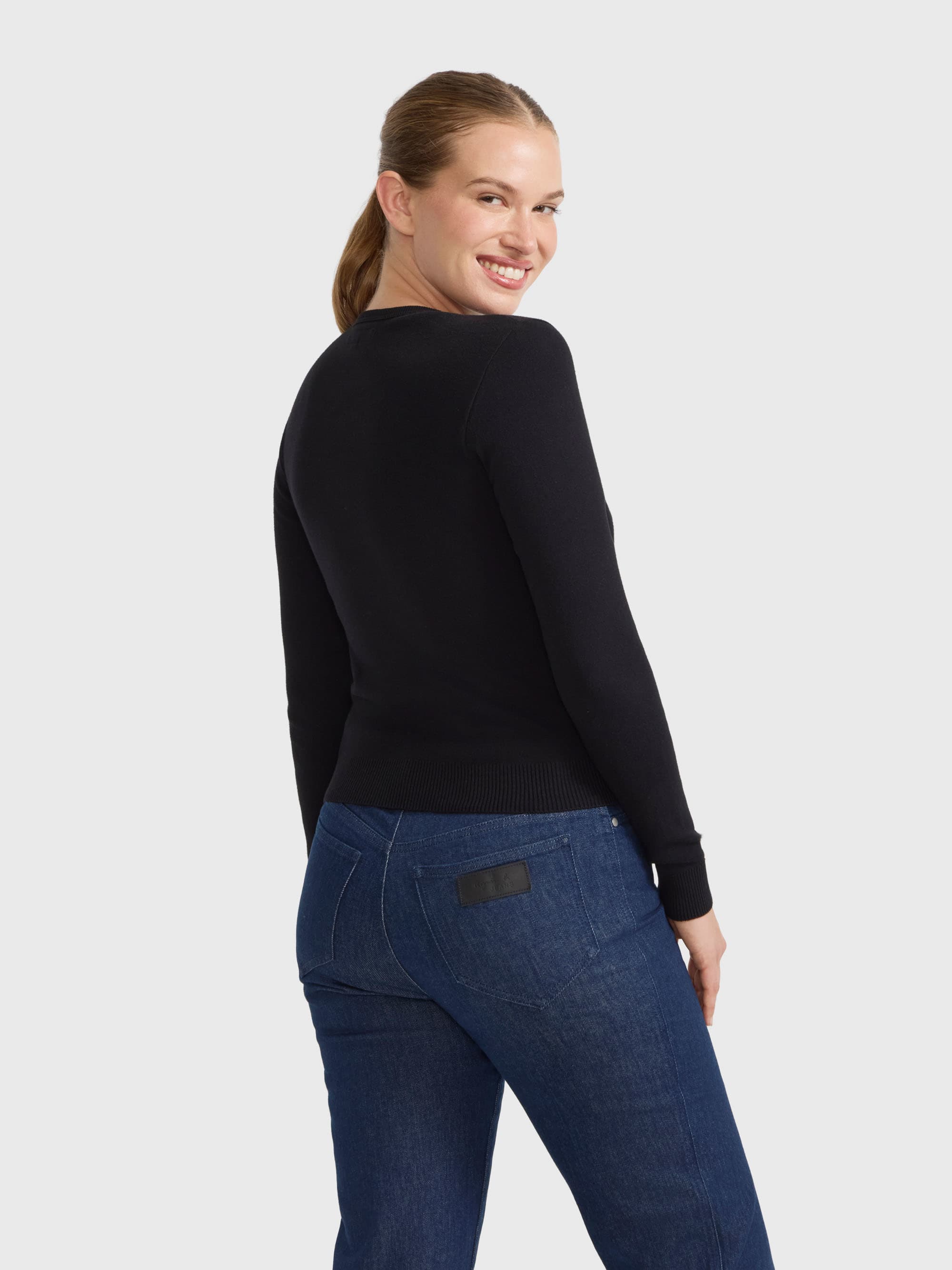 black Swing snap cardigan | Agnès b.