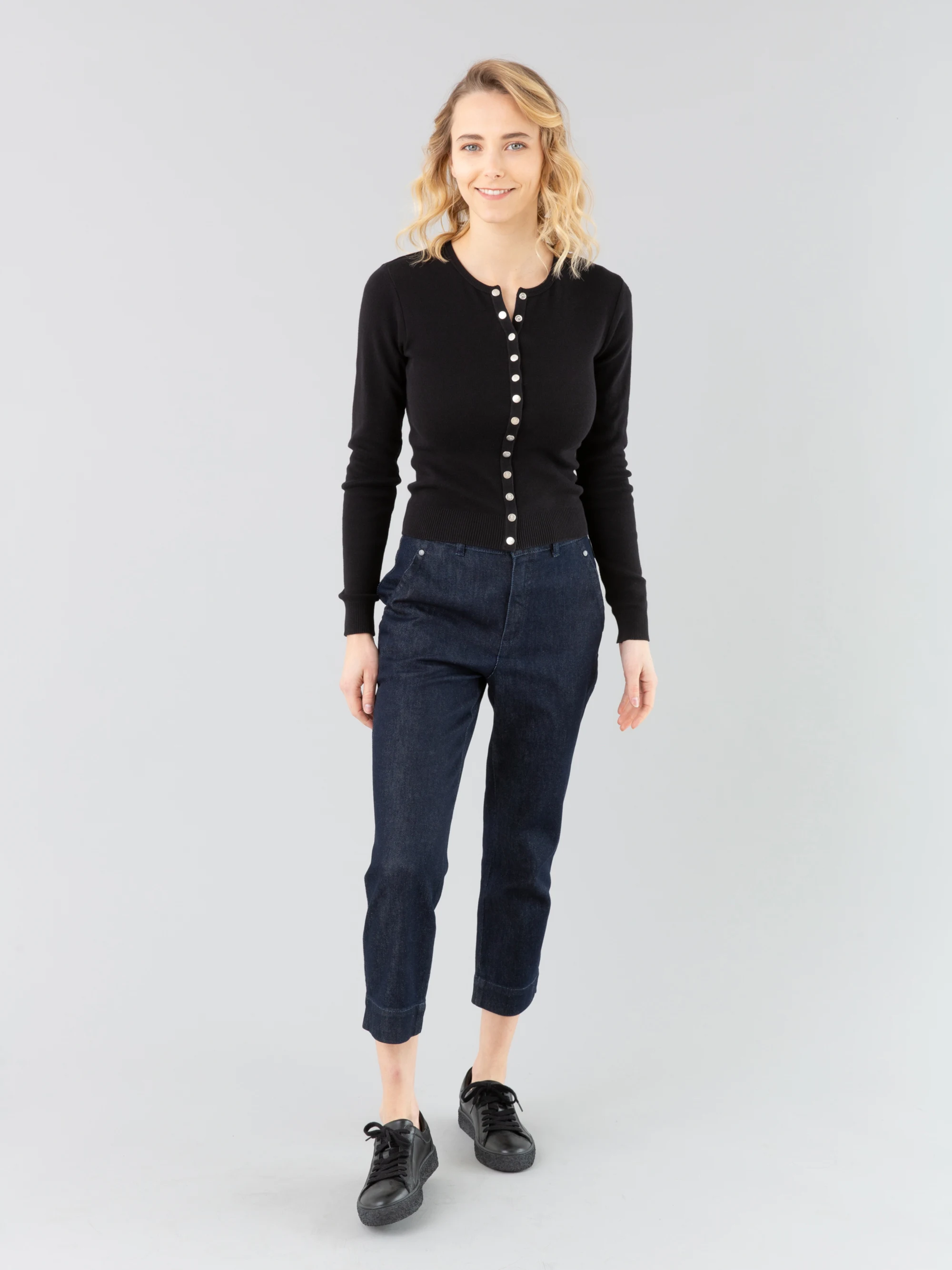 Agnes b snap cardigan top
