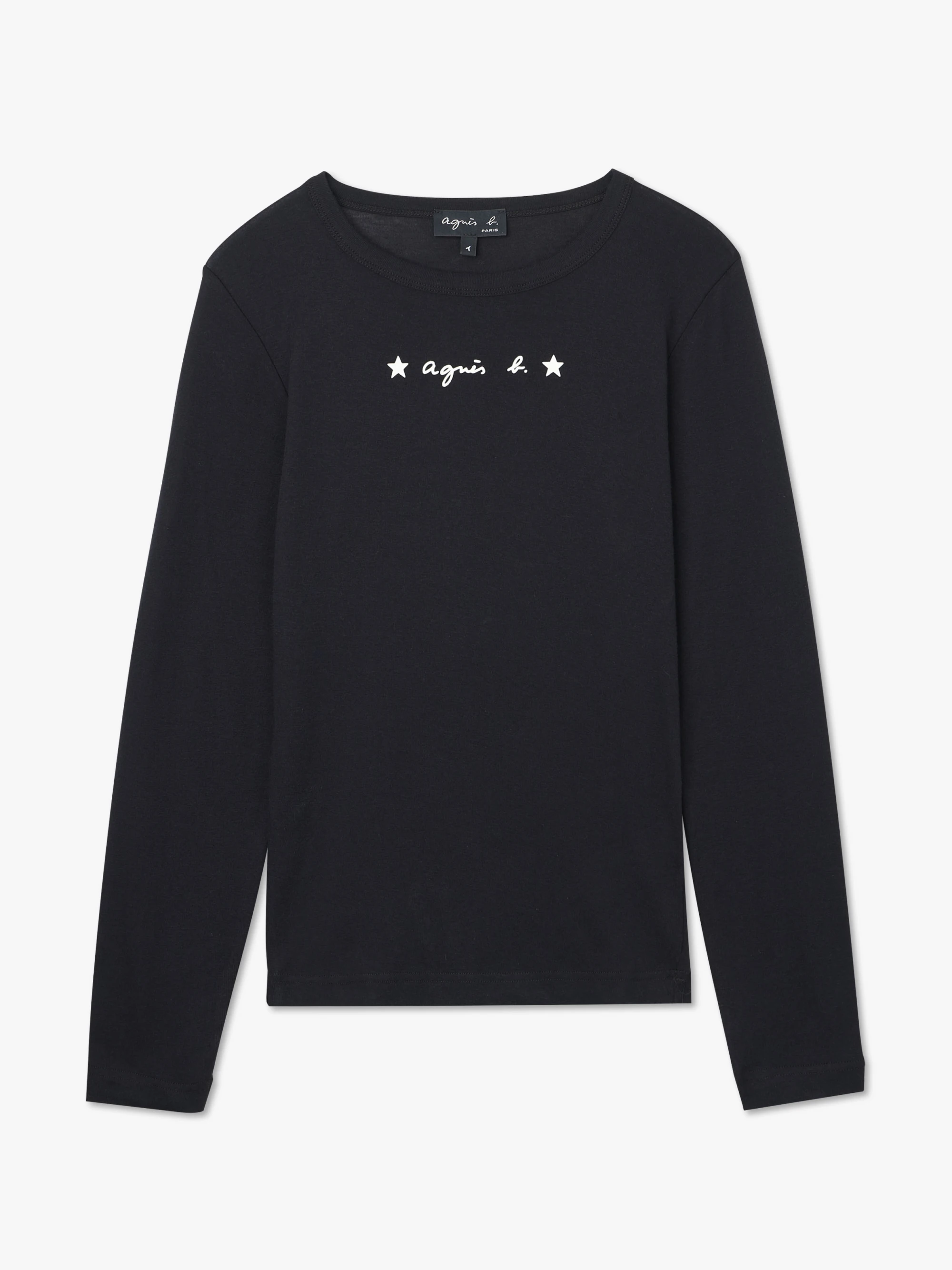 black cotton jersey screenprinted Net tshirt