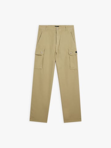 beige cotton canvas Treillis trousers