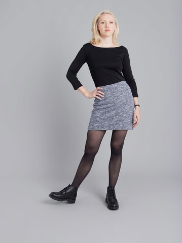 blue tweed short Ninn skirt