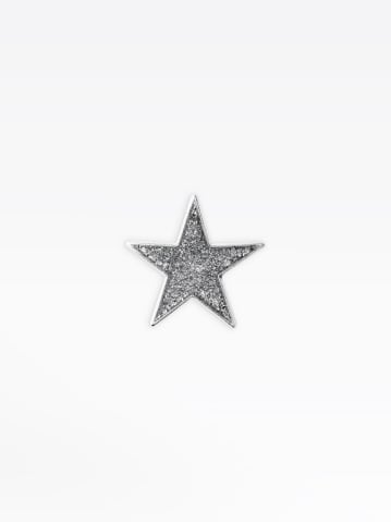 pin's Estrella paillet&eacute; couleur argent&eacute;