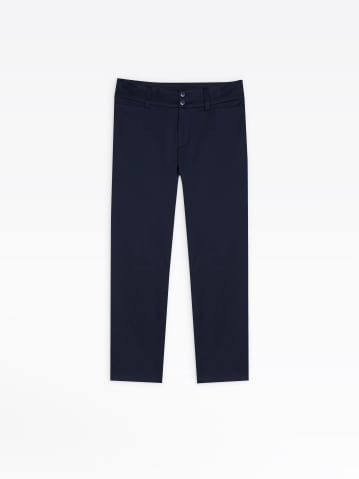 blue neo slim capri trousers