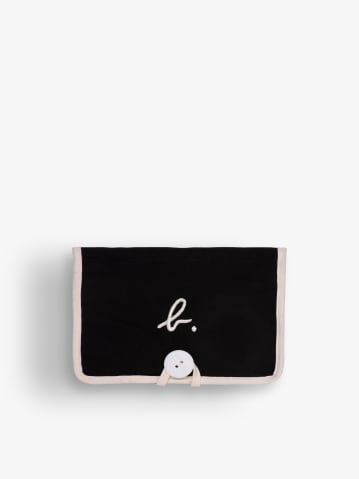 black Beaut&eacute; cotton canvas pouch