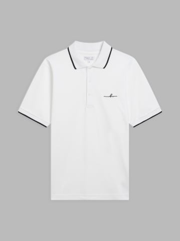 white Brazilia organic cotton piqu&eacute; polo shirt