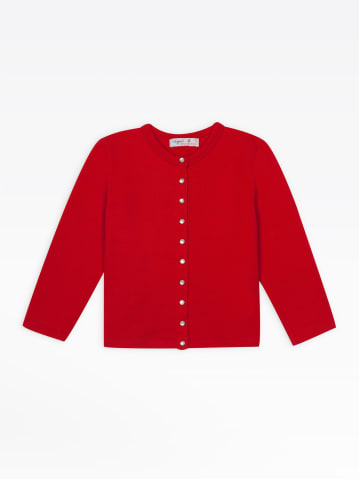 cardigan pression "12 ans" rouge vif
