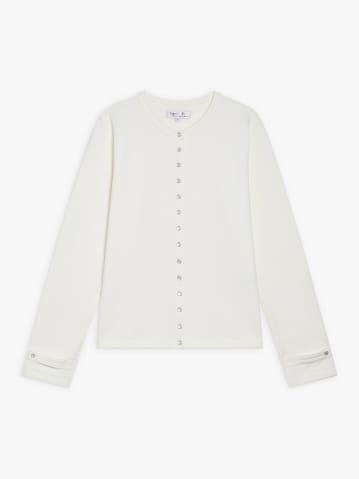 pearl cotton fleece Rosana snap cardigan