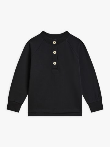 sweat en molleton de coton noir