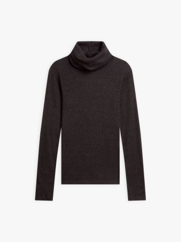 black jersey ribbed Transformable t-shirt