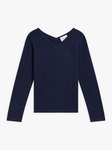 blue cashmere jersey Kristen jumper