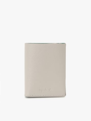 green and beige leather wallet 