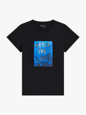 black cotton jersey screen-printed Brando t-shirt