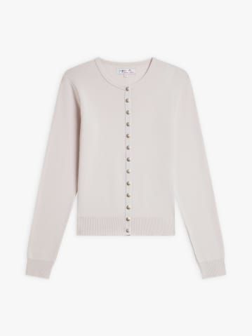 beige Swing long sleeve cardigan