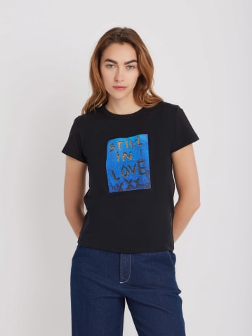 black cotton jersey screen-printed Brando t-shirt