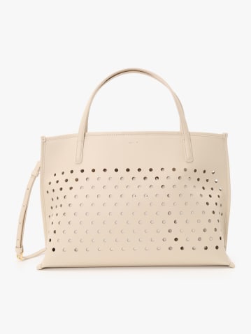 beige cow leather bag