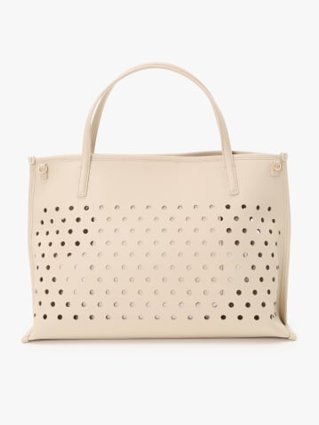 beige cow leather bag
