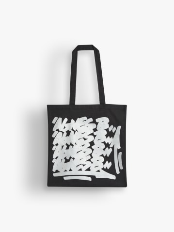 black cotton tote bag artist Jonone
