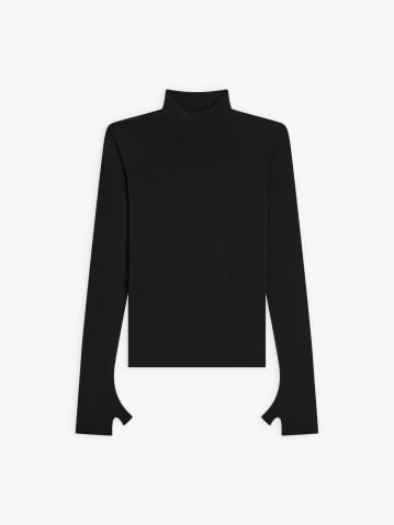 black jersey cr&ecirc;pe Vian t-shirt