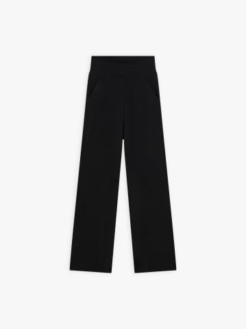black cr&ecirc;pe jersey New Toner trousers