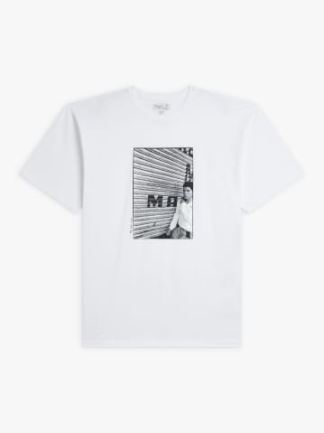 white cotton artist Mark Cohen Chris t-shirt