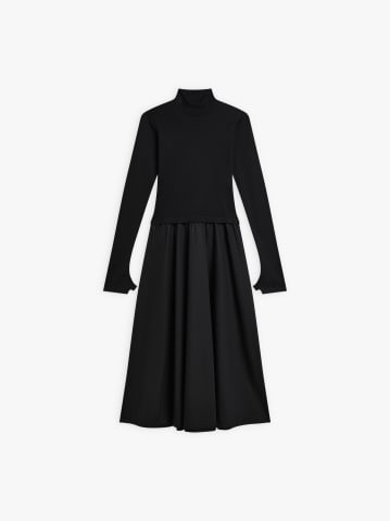 black cotton jersey Vian dress