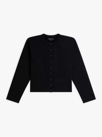 cardigan en molleton de coton noir