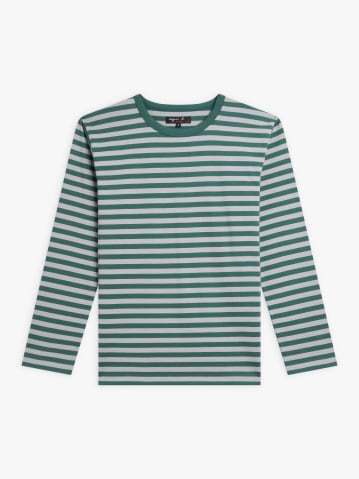 green and grey striped Cool t-shirt