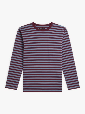 t-shirt Cool ray&eacute; bordeaux et gris