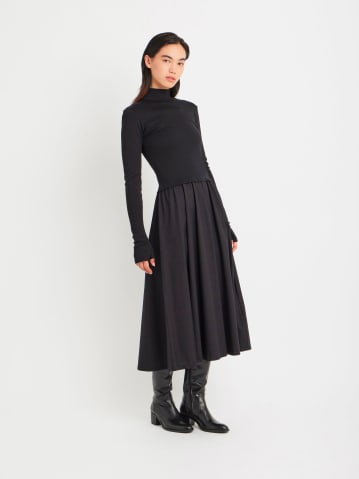 black cotton jersey Vian dress