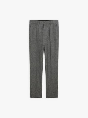 pantalon Jamey en tweed de laine gris