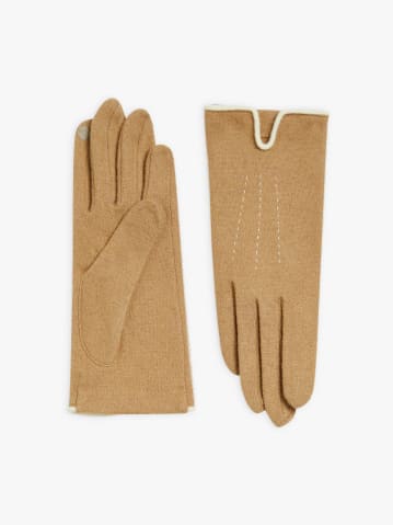 gants Sylvie en laine marron clair