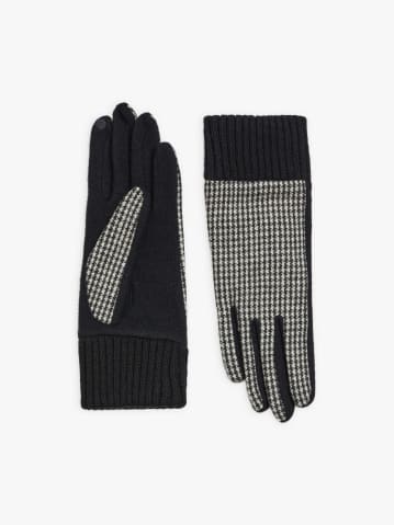 gants Laurence en laine motif vichy noir