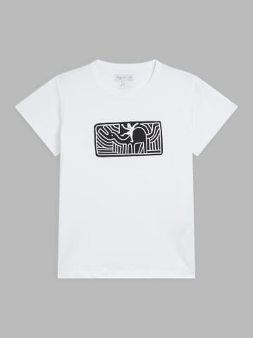 white cotton Brando t-shirt artist Thibaut Ren