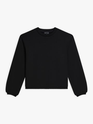 black cotton fleece Loli sweatshirt