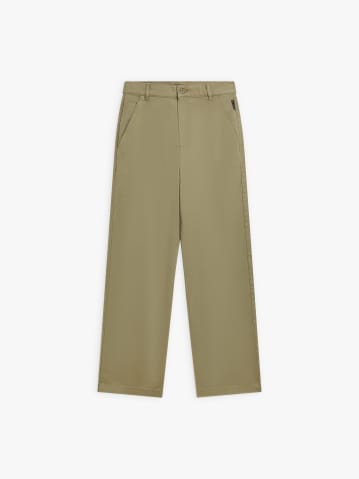 khaki cotton gabardine trousers