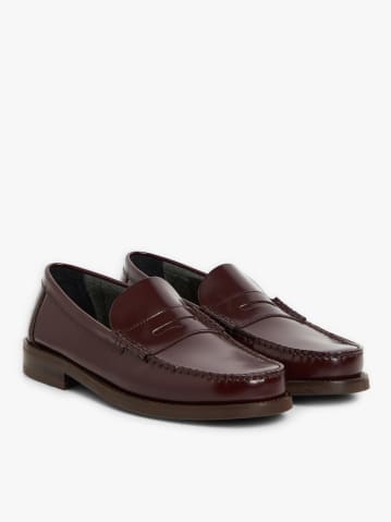 burgundy plonge lambskin Denise loafer