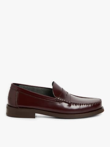burgundy plonge lambskin Denise loafer